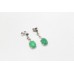 Dangle Earrings Green Onyx Women's Silver Solid 925 Gemstone Handmade A546